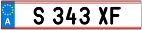 Trailer License Plate